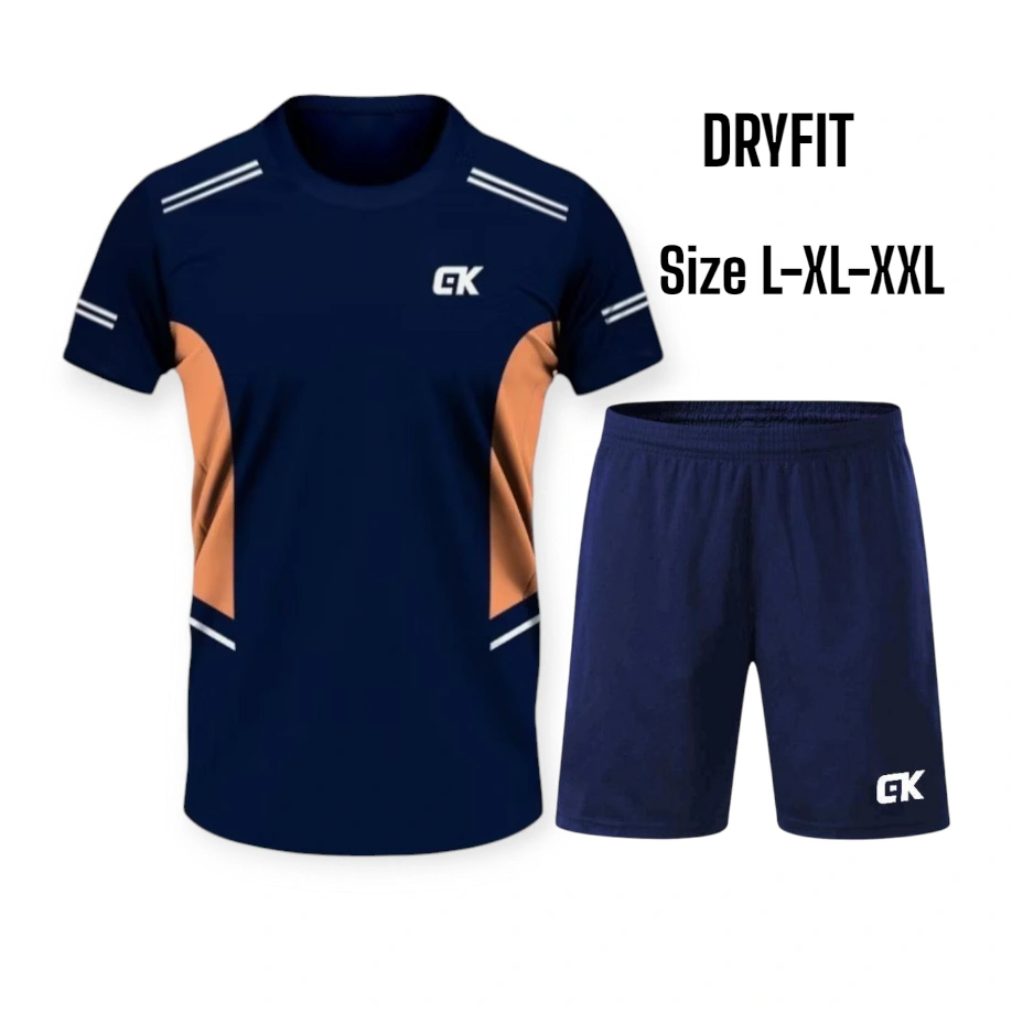 SETELAN KAOS OLAHRAGA GYM UNISEX IMPORT DRY FIT BAJU BADMINTON JOGGING FUTSAL TENIS LARI TAKRAW DLL DEWASA SIZE L-XL-XXL