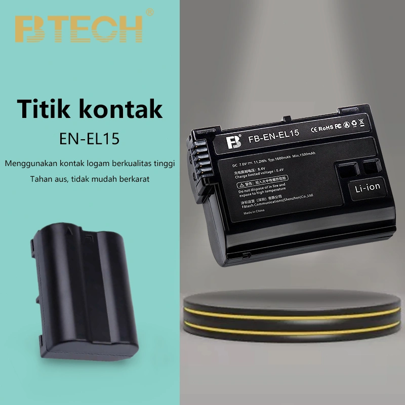 FB EN-EL15 Baterai Kamera Baterai untuk Nikon Z7ii Z6II D7500 D7200 D850 D780 with charger