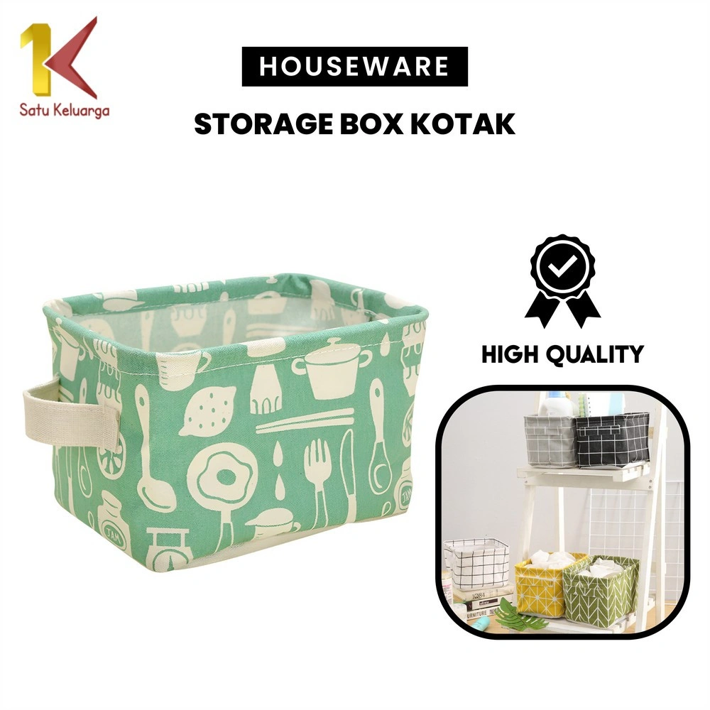 1K Storage Box Kotak Penyimpanan Serbaguna C474 Perlengkapan Rumah Tangga Estetik