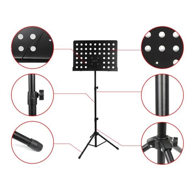 Tripod + Stand Partitur Sheet Musik Stand Book Stand Lirik  135cm(27*41cm) / 138cm(35*50cm)
