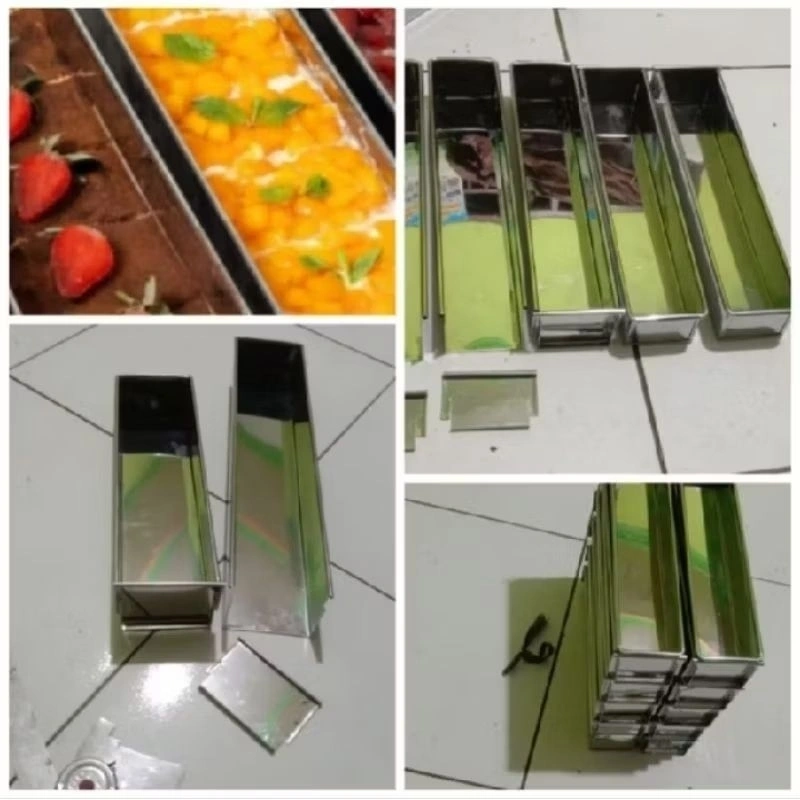 loyang tiramisu sodok U shape bahan stenlis