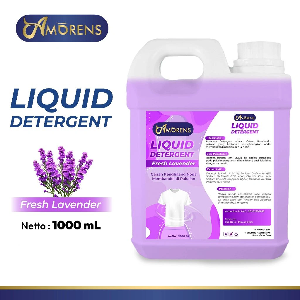 AMORENS Deterjen Laundry Cair  [1 Liter]