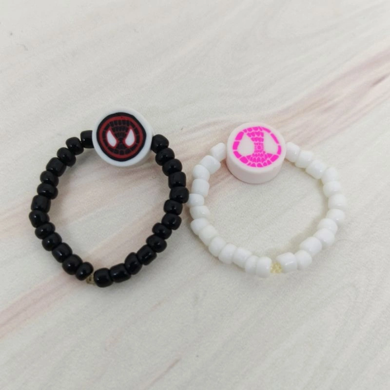 CINCIN MANIK COUPLE MILES & GWEN SPYDERMAN & GWEN CINCIN KOREA CINCIN BTS DAISY RING KOREAN STYLE