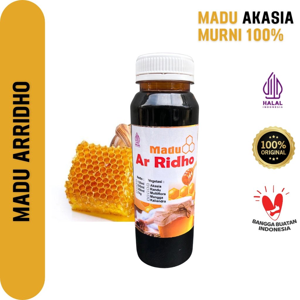 Madu Murni Akasia 350 Gr Raw Honey Asli