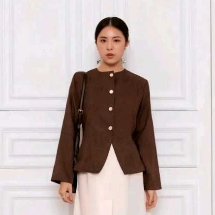 Alexa Blazer / Blazer Wanita Basic / Atasan Wanita / Casual simple office formal