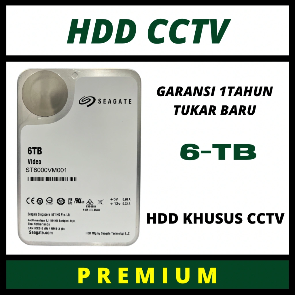 HARDISK 6TB HDD UNTUK CCTV
