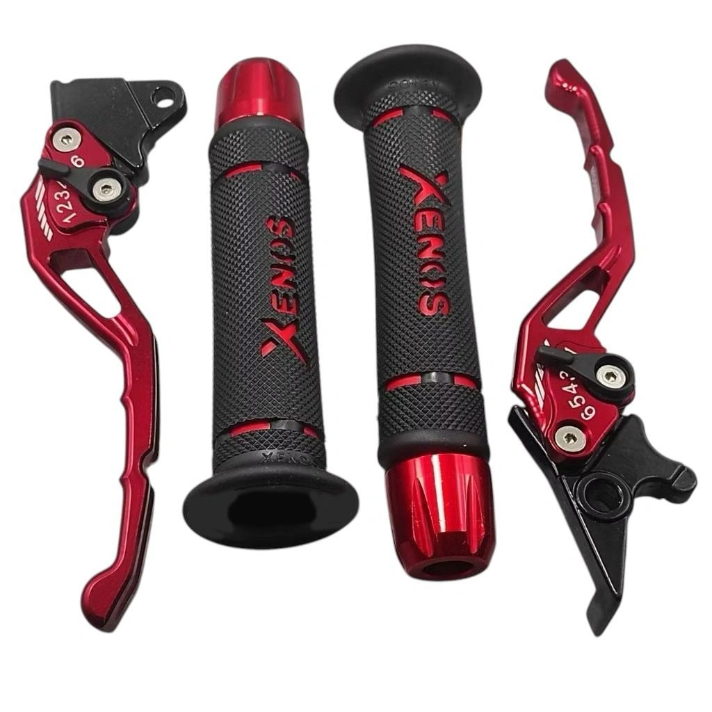 Paketan 3 In 1 Handgrip SUPER XENOS + Handle Rem Nmax Old / Nmax New Setelan CnC + Jalu Stang Full CNC -BF