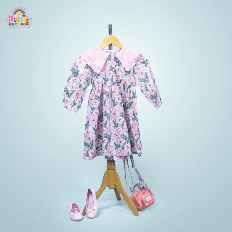 LITTLE NEOSACK ARSY DRESS - DRESS LENGAN PANJANG ANAK PEREMPUAN MUSLIM