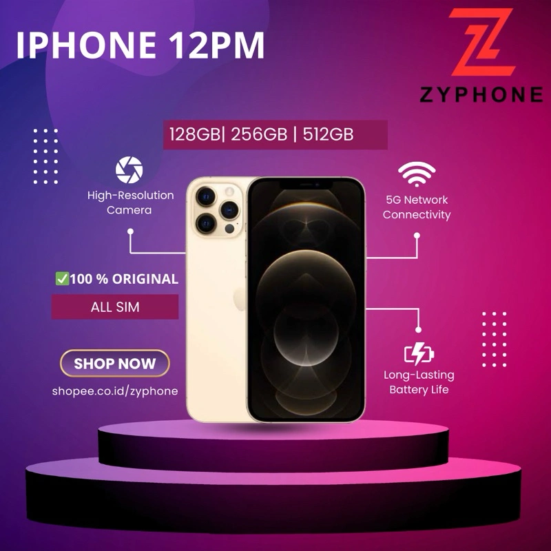 iPHONE 12 Pro Max 256GB 128GB SECOND ORIGINAL FULLSET MULUS