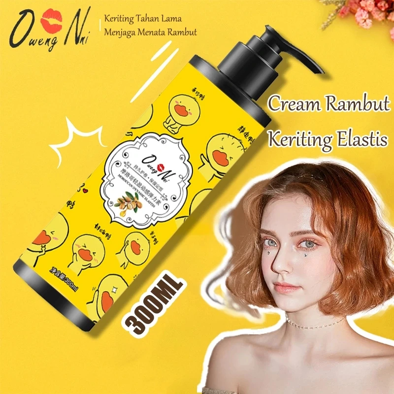 Gel Rambut Keriting Perawatan Rambut Keriting Rambut Curly Tahan Lama Tidak lengket 300ml