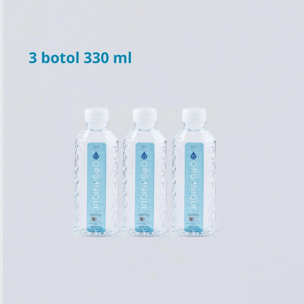 Air Mineral Alkaline Organique Water 3 Botol 330 ml