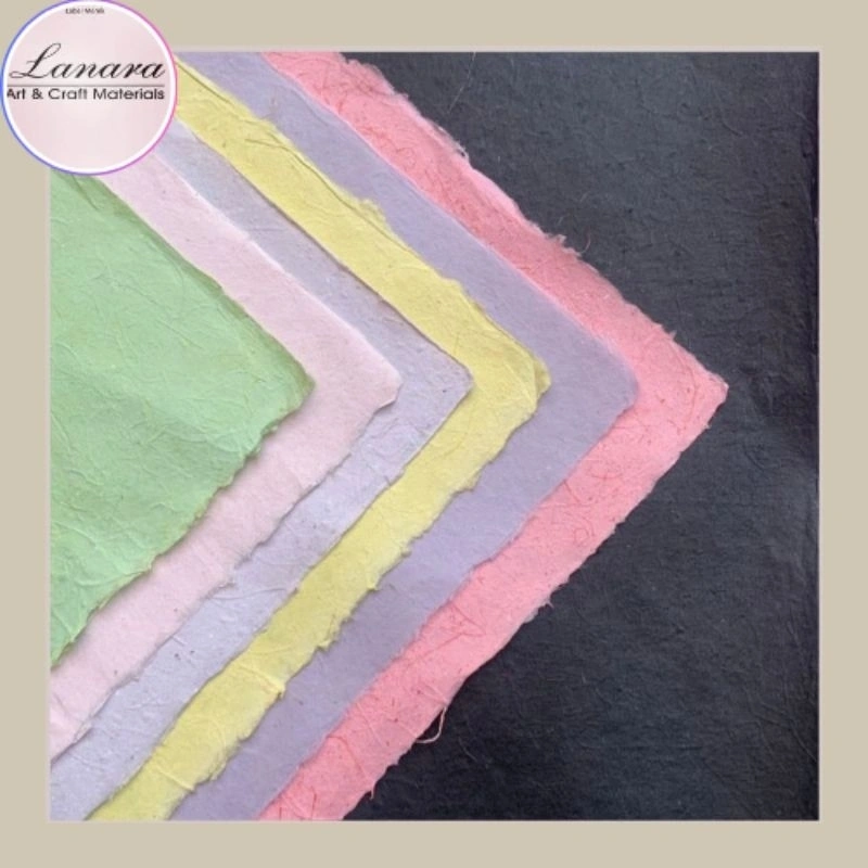 Lanara Kertas Daur Ulang Standar Warna Ukuran A2 Craft Paper Untuk Kolase Dekorasi Mahar Craft Kerajinan Prakarya (STDW)
