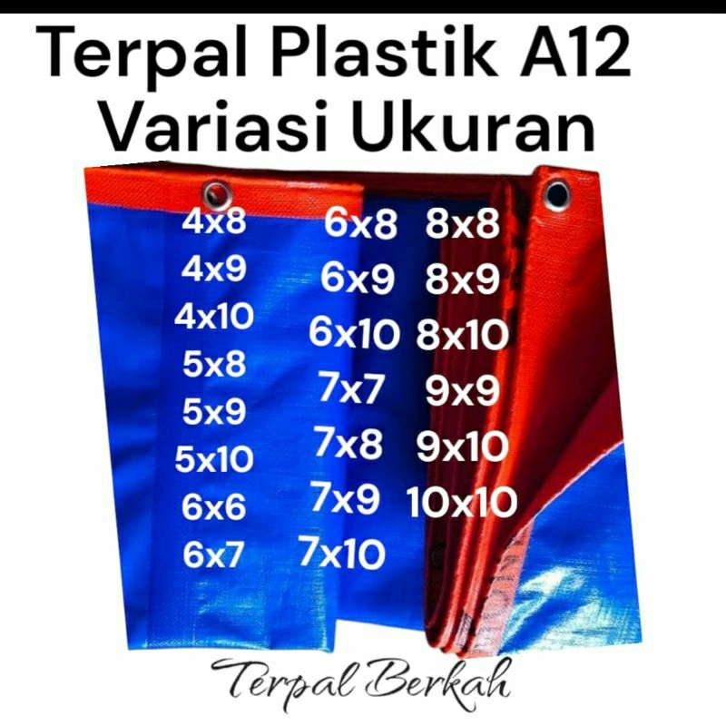 Terpal Plastik Korea A12 Ukuran Bervariasi