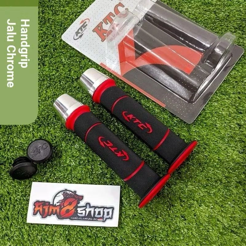 Handgrip Grip KTC Racing HG55 + Jalu Stang Chrome Model Pcx Grip KTC ECLIPSE Original Sarung Gas KTC Universal