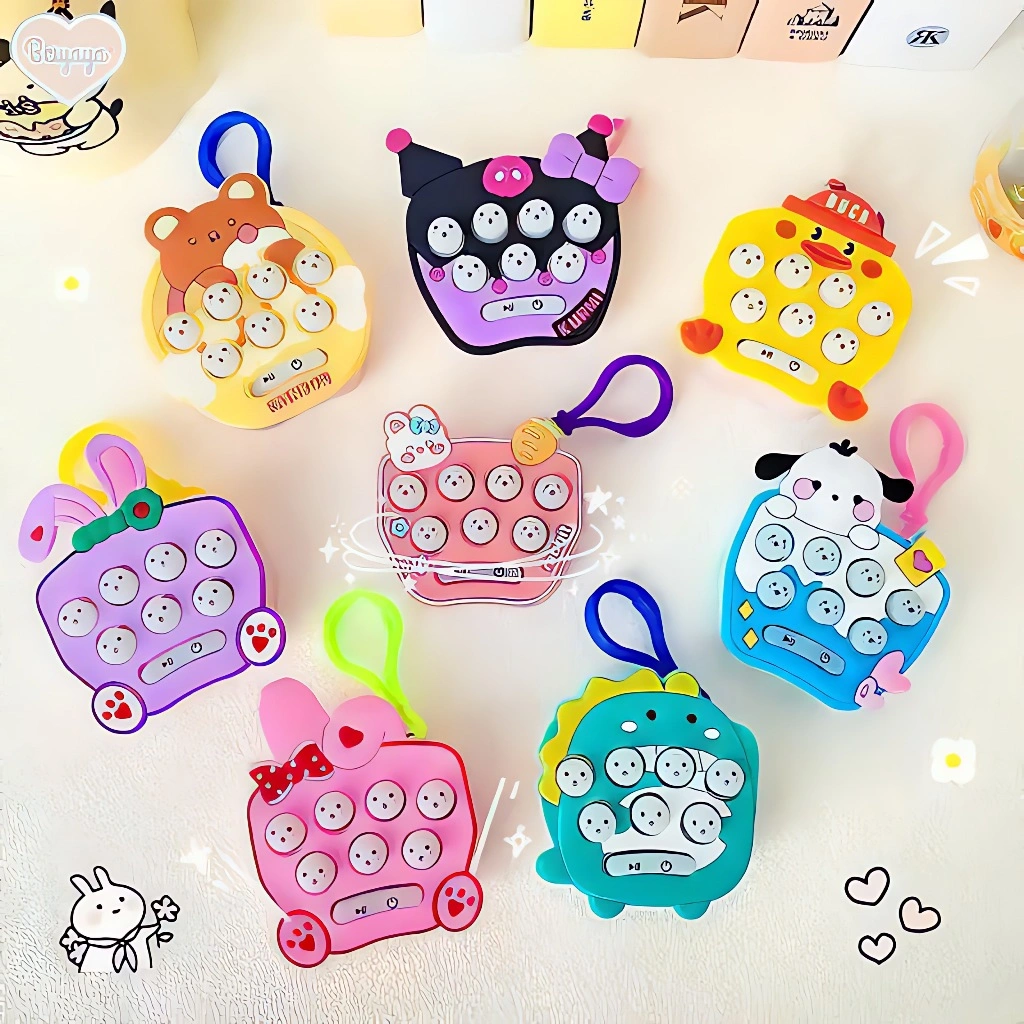 POP IT Elektronik Mini LED Musik – Mainan Edukasi Anak 4 Mode Permainan Fidget Bubble Game