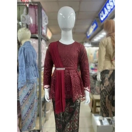 Setelan Kebaya Anak Perempuan Kebaya Ceruty Anak Kebaya Anak Usia 4-12 Tahun Kebaya Tile Anak