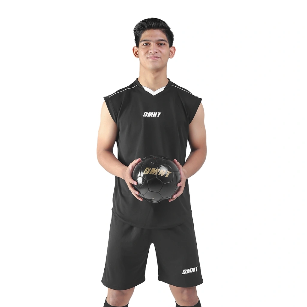 DMNT Jersey Setelan Teamwear Sleeveless Futsal Sepakbola Dixie Black (Belum Termasuk Nama & Nomor Punggung)