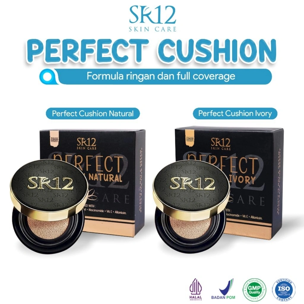 Bedak Basah Perfect Cushion sr12 – Makeup Natural & Smooth Perfect Cushion – Flawless, Ringan & Tahan Lama Perfect Cushion Bedak Basah – Natural Finish & Mudah Diratakan Waterproof Perfect Cushion Wet Powder – Soft Matte & Long Lasting Refil Isi aulang