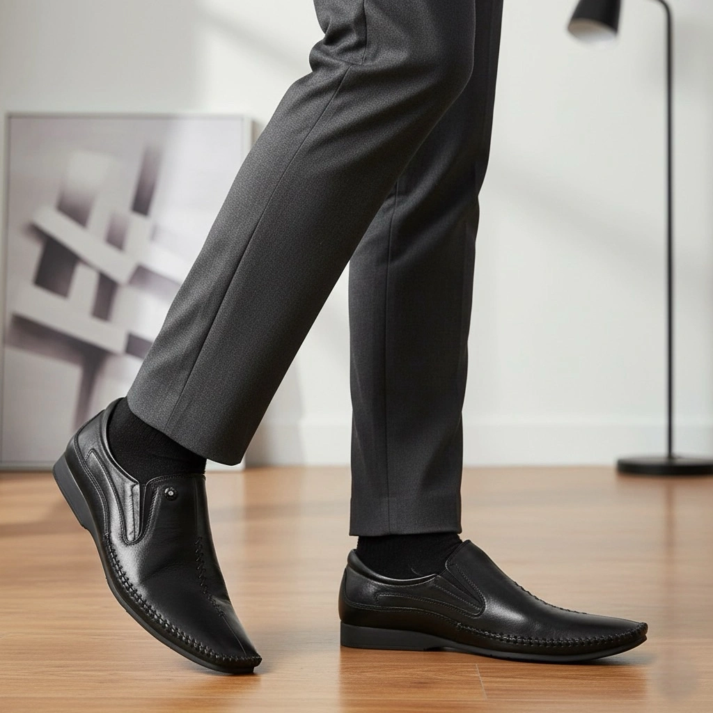 Marelli Sepatu Formal Loafer Pria Black - 6069