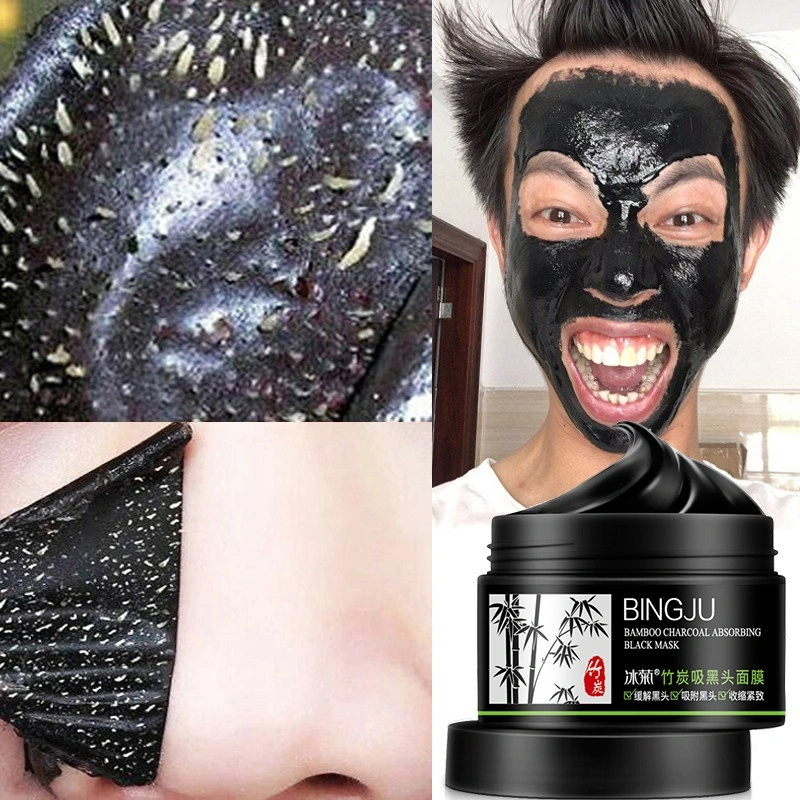Penghilang komedo Masker penghilang komedo Pembersih komedo Peel Off Mask Arang bambu masker Pembersih komedo Penghilang komedo dengan cepat Mask 120g Pengangkat Kotoran & Sel Kulit Mati