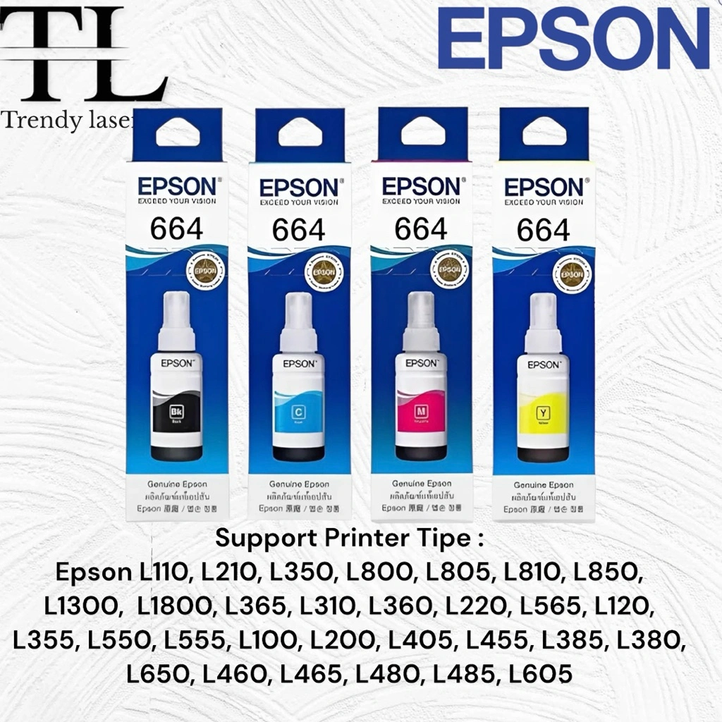 Tinta Printer Epson 664 Original For L110, L210, L350, L365, L310, L360, L220, L565