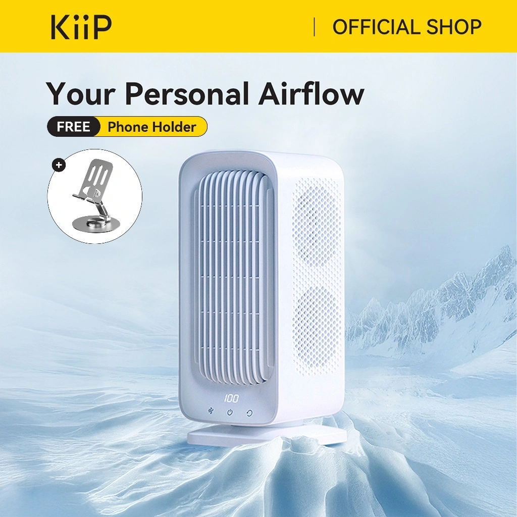 KiiP Wireless Fan04 Air Conditioning Fan AC Portable Kipas Angin Turbo Tanpa Listrik