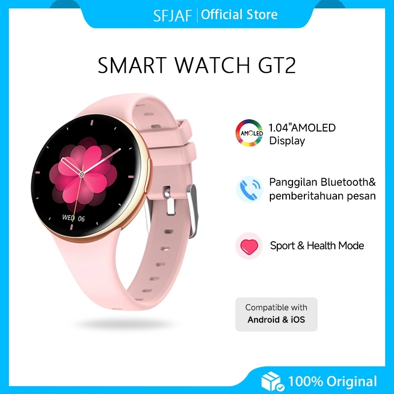SmartWatch Watch GT2 2.1 lnci Layar Sentuh GPS NFC Waterproof Phone BluetoothCall Smartwatch wanita pria wirelesscharging Dan Ganti Wallpapper JamTangan Smartwatch Jam Tangan Wanitasmartwatch pria jam tangan Couple