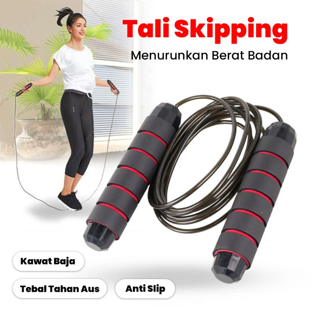 BBAK Jump Rope Lompat Tali Alat Olahraga Anak Remaja Dewasa Tali Skipping Premium