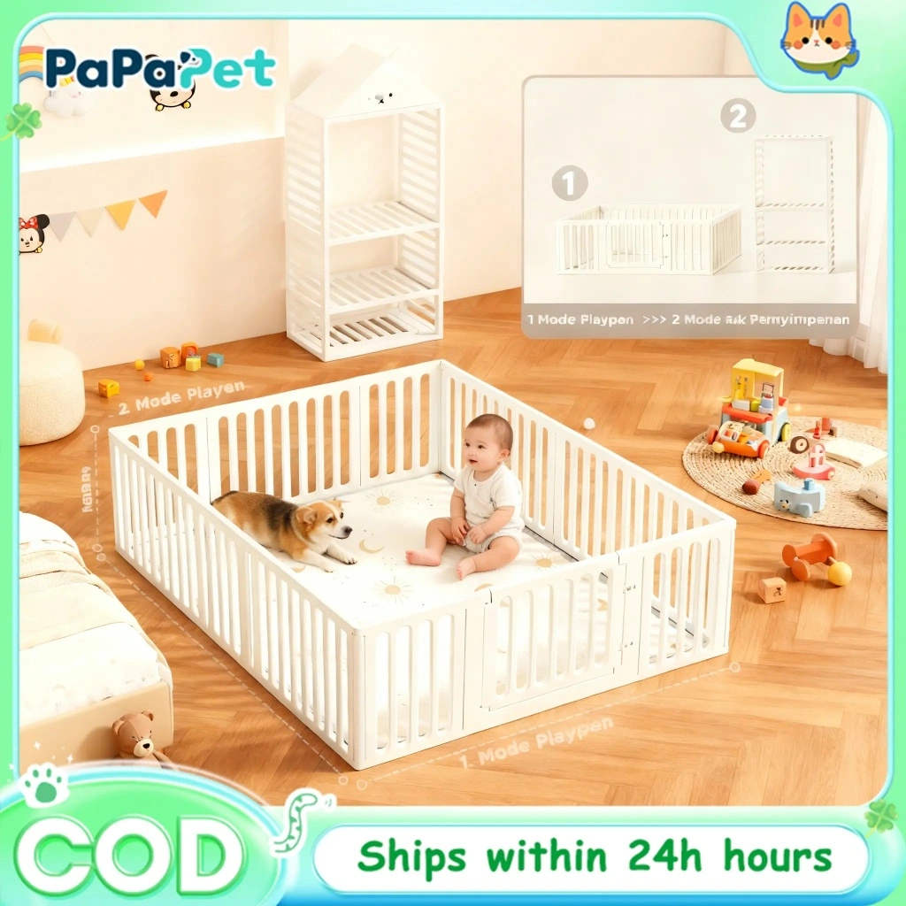 GREENPETS Pagar pengaman bayi untuk bermain pagar bayi kolam mandi anak tempat bermain anak pagar