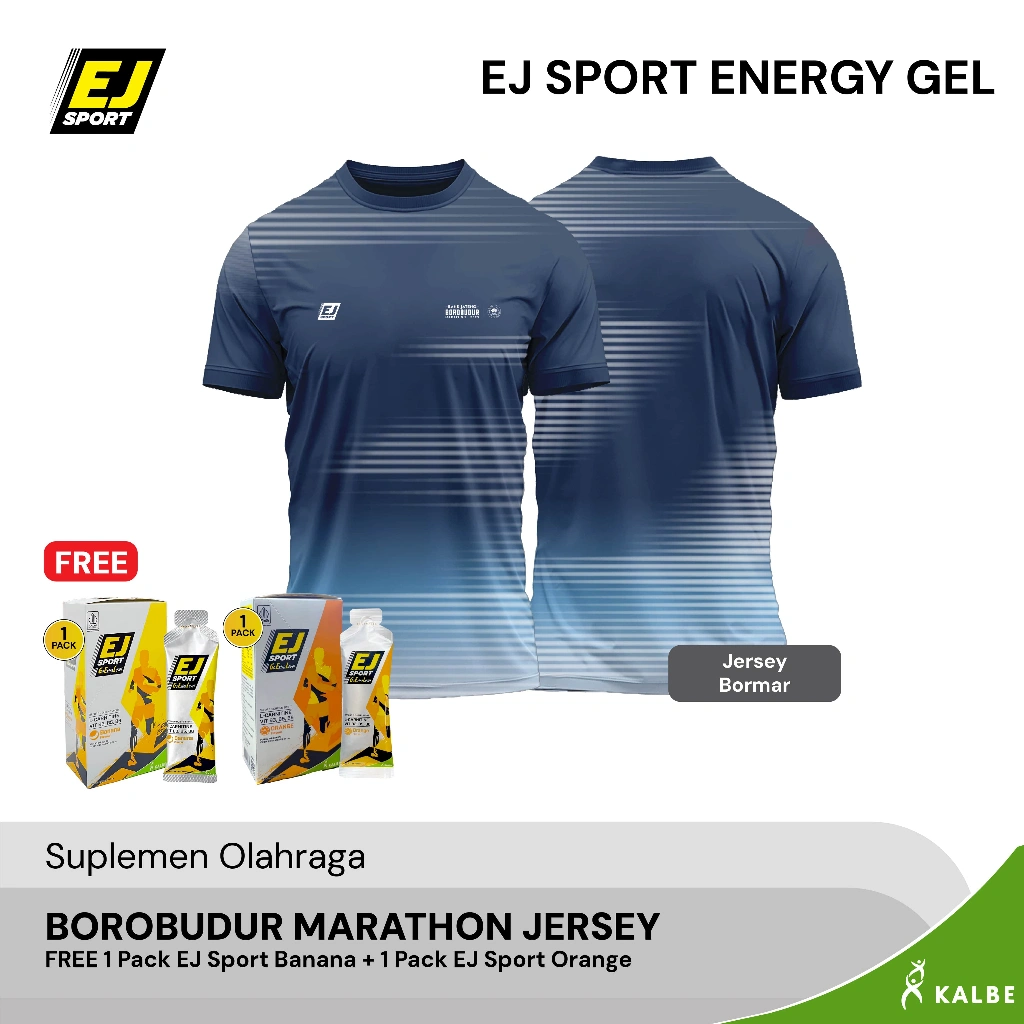 1 Pack EJ Sport Banana + 1 Pack EJ Sport Orange Free Borobudur Marathon Jersey