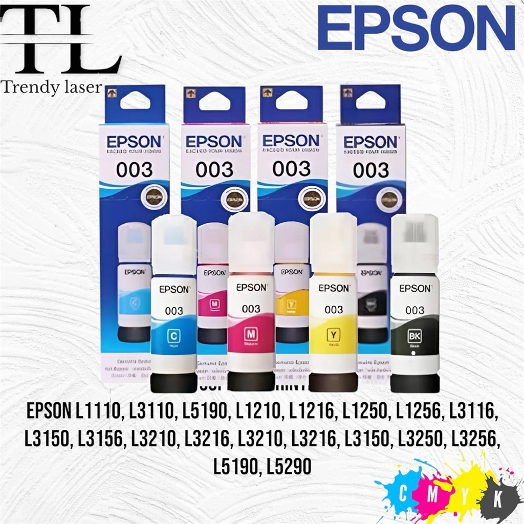 Tinta Epson 003 Original Untuk Printer L3110 L3116 L3150 L3156 L3210 L3216