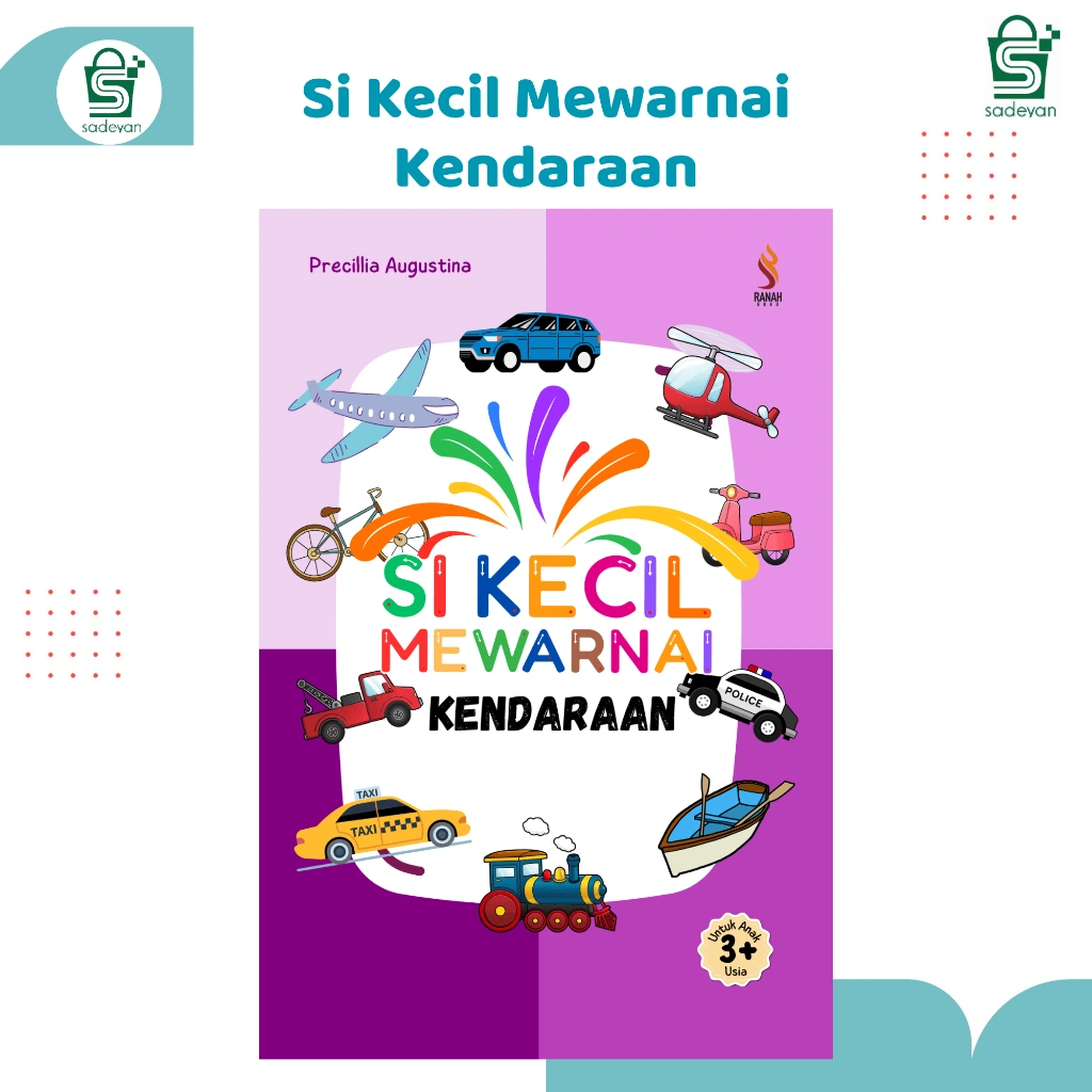 Buku Si Kecil MEWARNAI KENDARAAN - Ranah Buku Literasi - Buku Anak