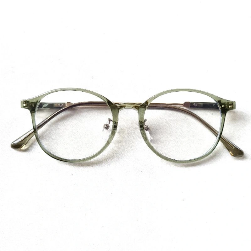 Frame + Lensa Anti Radiasi Kacamata Oval Nosepad 81291