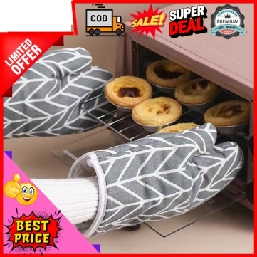 Perlengkapan Dapur Sarung Tangan Anti Panas / Sarung Tangan Oven Microwave Kompor Tebal Anti Panas / Sarung Tangan Wajan Panci Anti Panas