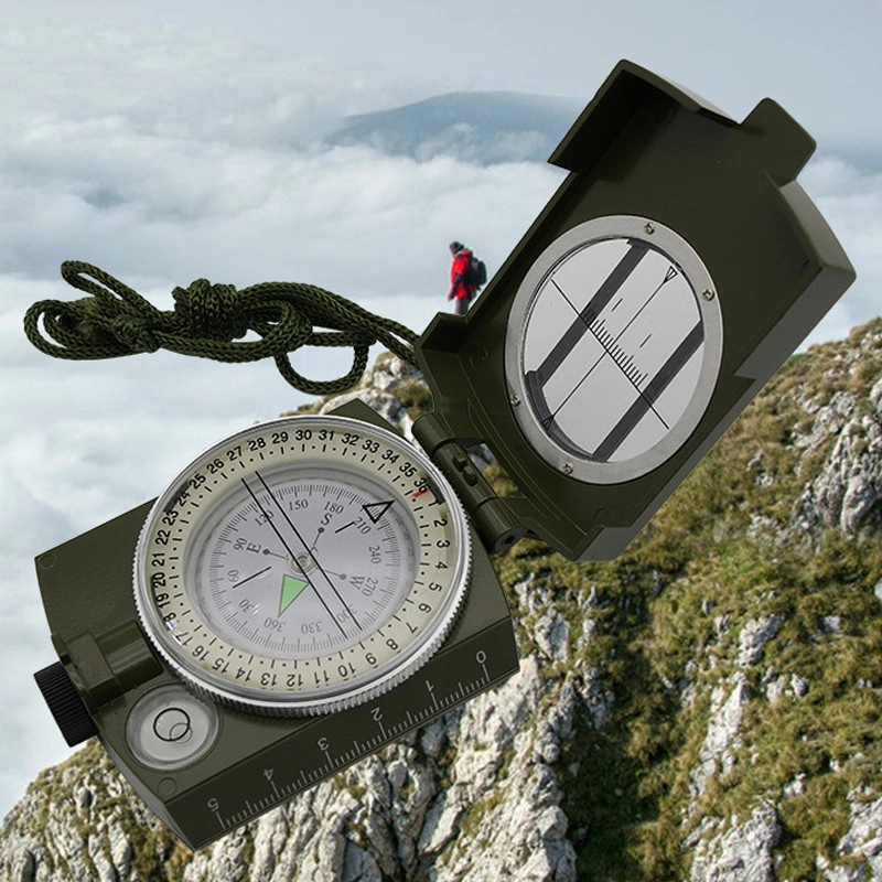 【New Arrivals】Kompas Bidik Lensatik Akurat Survival Luar Ruangan Kompas Compass Lensatic Bidik BESI