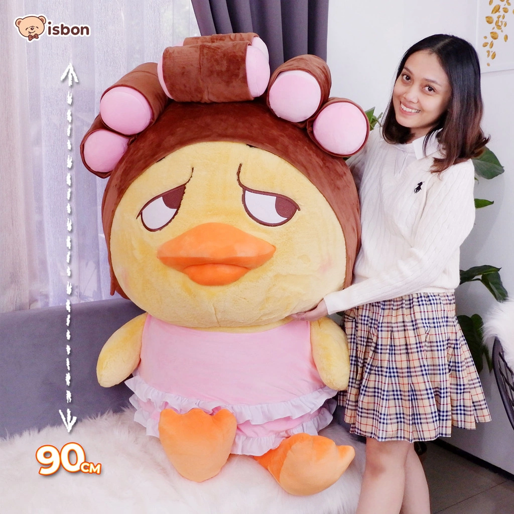 ISTANA BONEKA Bebek Sedih Sad Duck Kuning Jumbo 36in 90cm Make Up Roll Berenang Mainan Anak Ekspersi Marah Sinis Melirik Lucu Imut Halus Non Alergi Hadiah Ulang Tahun Spesial Premium