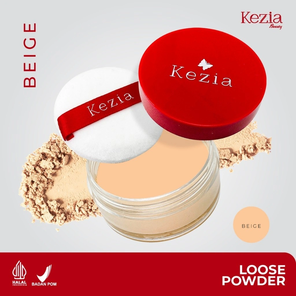 KEZIA Skincare Loose Powder - Bedak Tabur Oil Control hingga 12 Jam