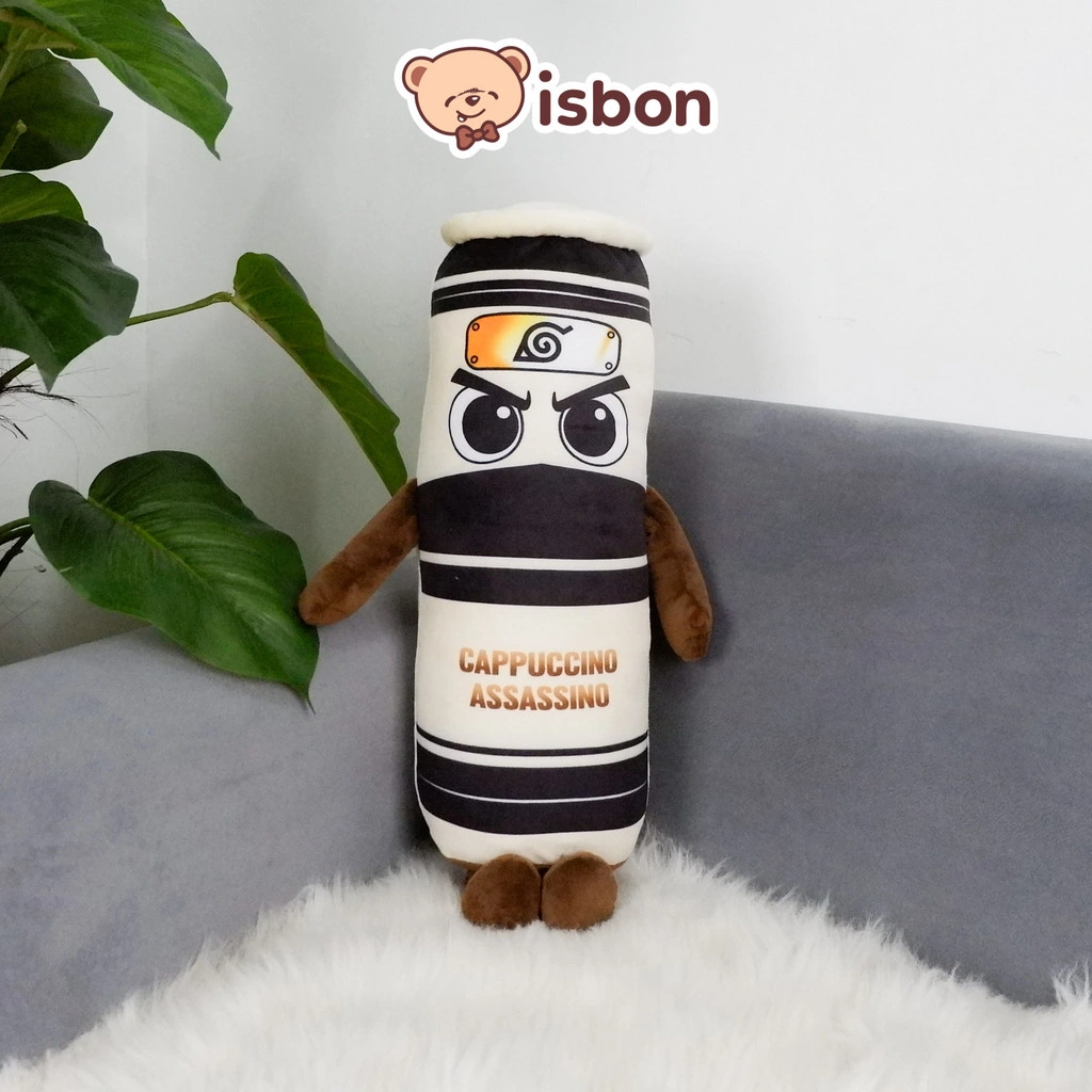 Boneka Guling Anak Cappuccino Assassino Anomali Coffee Mainan Kartun Unik Bantal TIdur Empuk Lembut