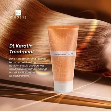 The M - Dl Keratin Smooth Treatment The Mugens Hair Treatment - Atasi Rambut Rusak 150 ml