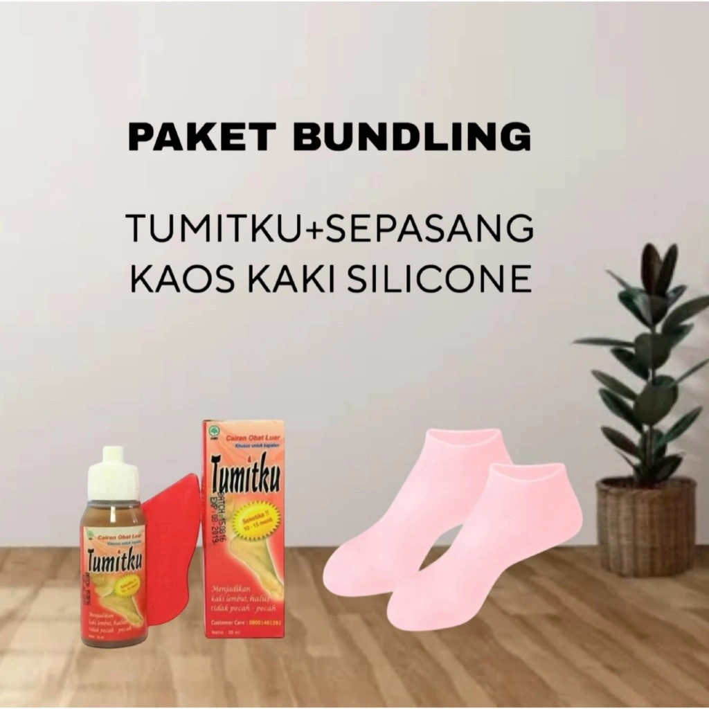 [ BPOM ] Paket Bundling Tumitku dan Sepasang Kaos Kaki Silicone Solusi Kaki Pecah-Pecah Kering Kapalan original