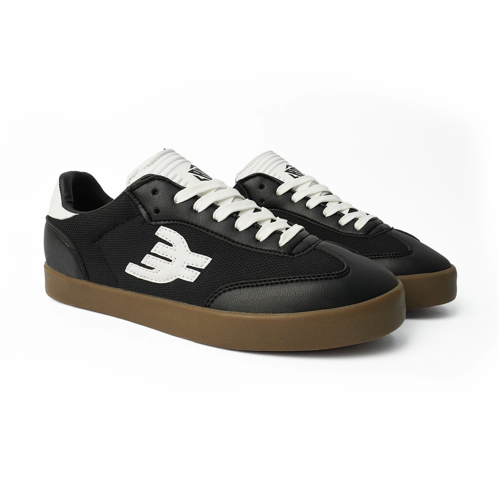 Brick Mansions - Falcon Black White Sepatu Sneakers Casual Pria Wanita