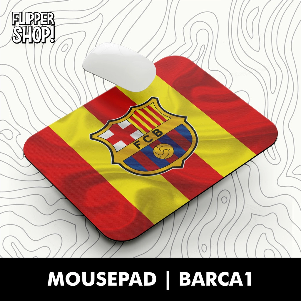 Mousepad Motif Klub Bola Barcelona FCB Barca keren Anti Slip Mouse Pad Aesthetic