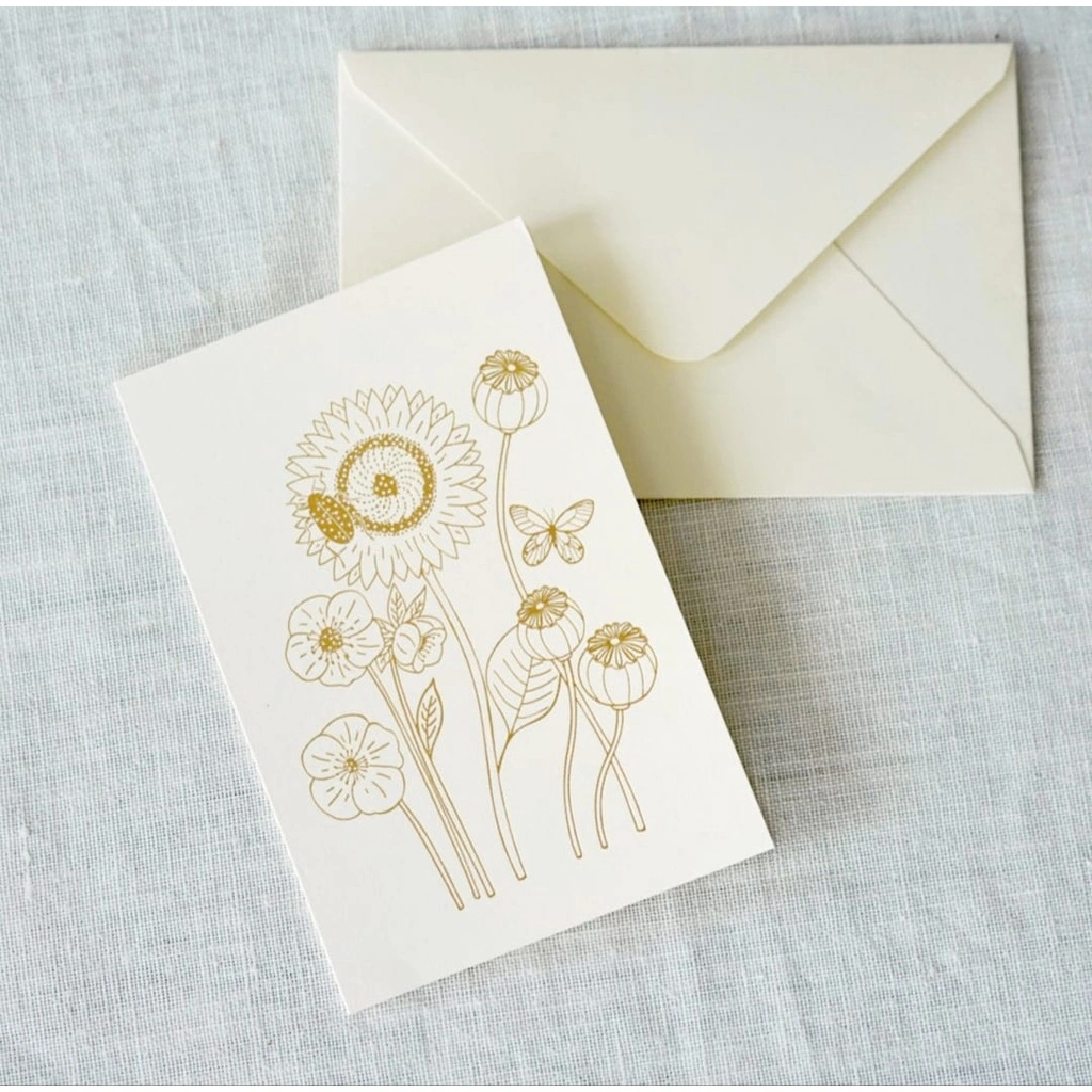 Brown Tree Card Sun Flower