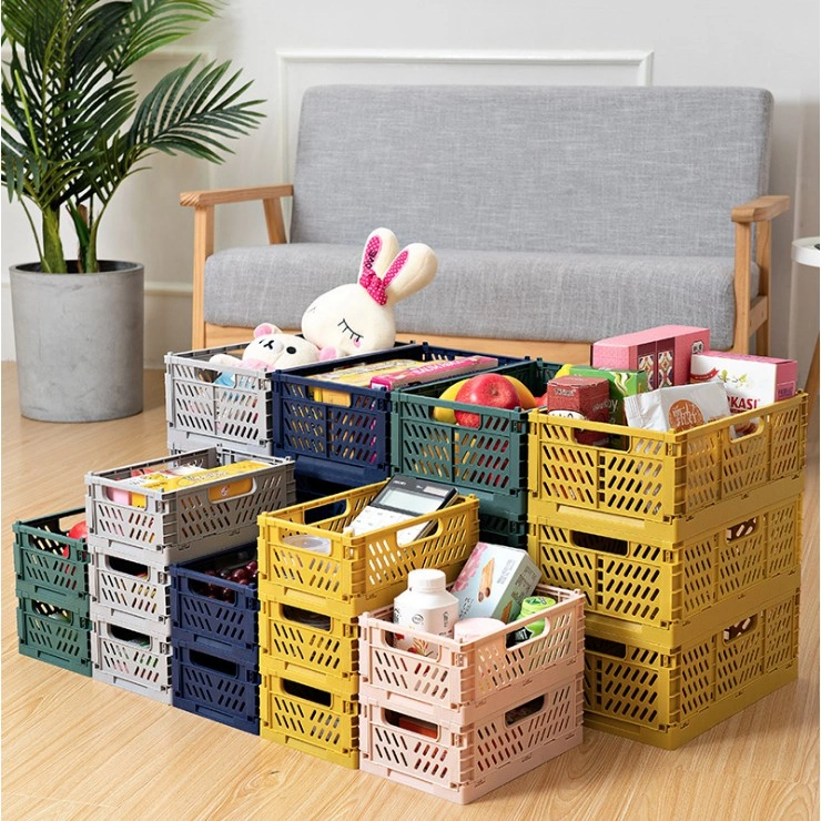 Keranjang Lipat Serbaguna Portable Foldable Basket Storage Organizer