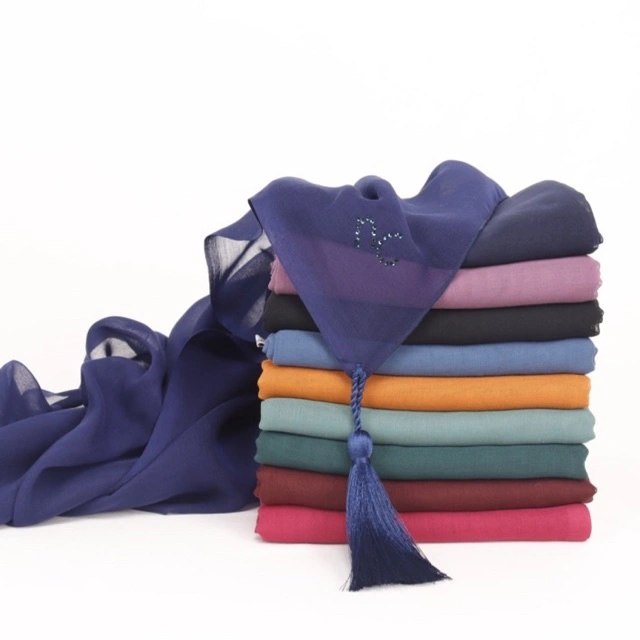 NADIYA - Everyday Scarf Square Paris Japan Tassel Premium