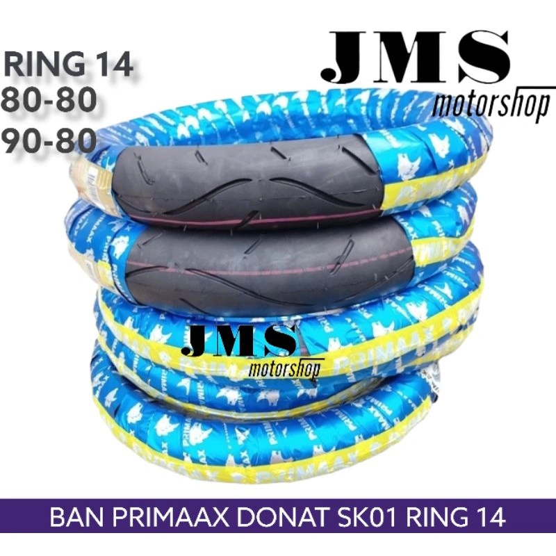 ( BISA COD ) SEPASANG BAN DONAT BAN PRIMAAX 80 80 - 90 80 RING 14 - BAN PRIMAX PRIMAAX SK01 80/80 - 90/80 Ring 14 PRIMAX