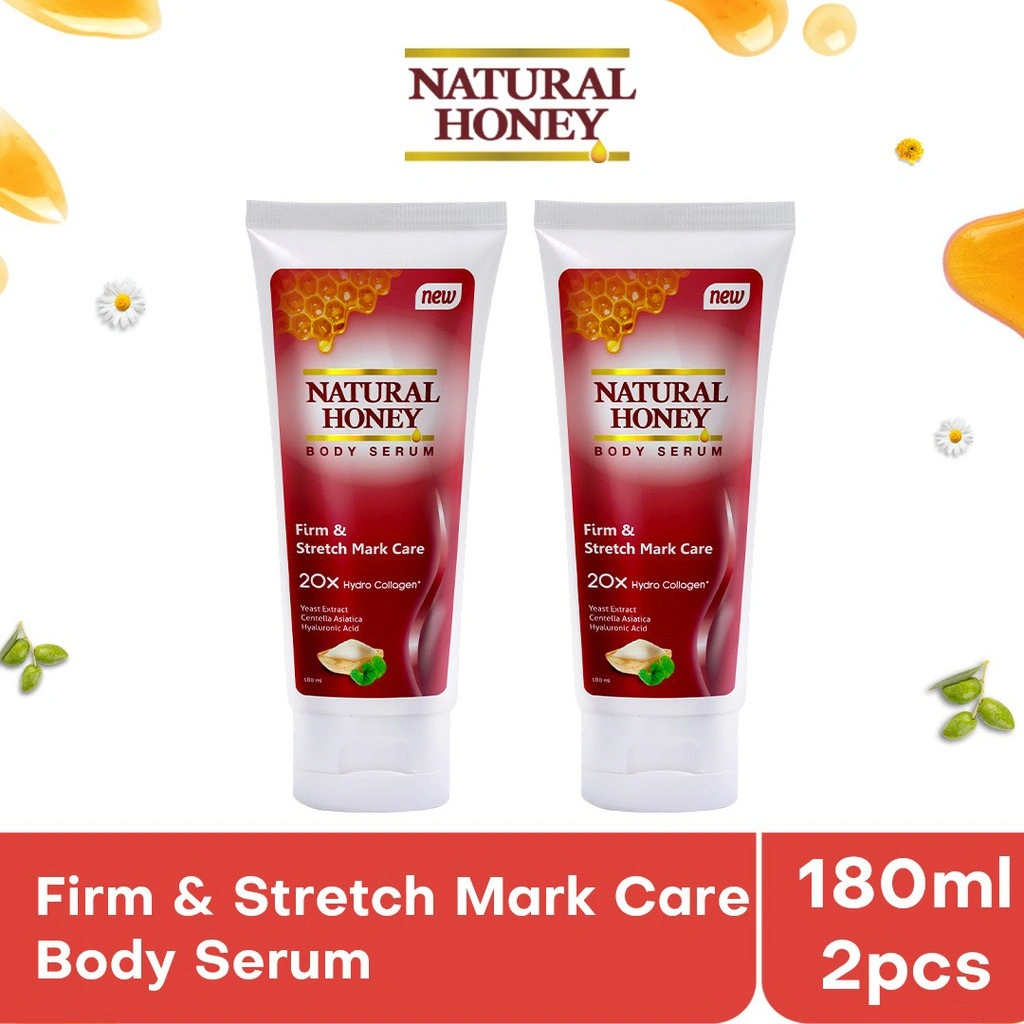 Natural Honey Body Serum Firm and Stretch Mark Care [180 mL / 2 pcs] - Exp : 04.2028