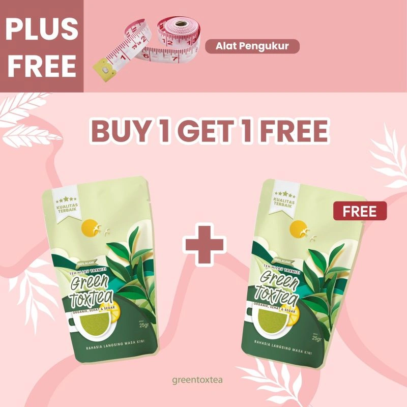 GREENTOXTEA BUY 1 GET 1 TEH DETOX PELANGSING HALAL ALAMI by TEH HIJAU TARMIZI