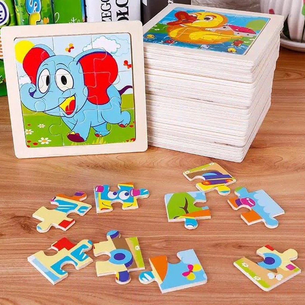 Mainan Edukasi Anak PUZZLE KAYU Jigsaw 11x11 (LANGSUNG KIRIM)