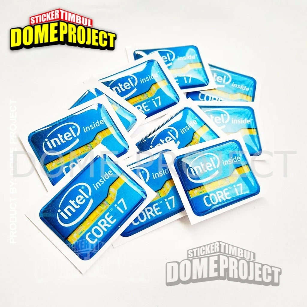 Stiker Timbul EMBLEM INTEL CORE I7 STIKER RESIN TIMBUL LENTUR STCKER PC AKSESORIES CASING